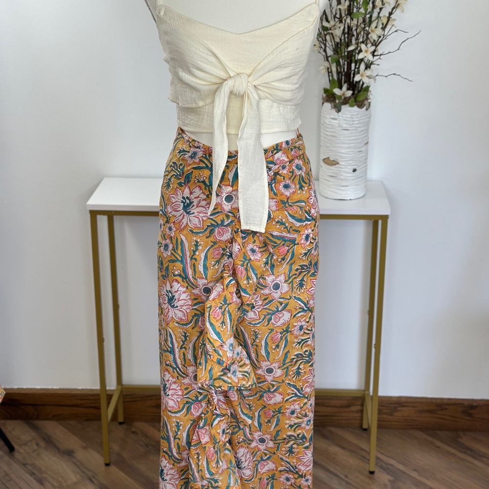 Floral Print Maxi Skirt